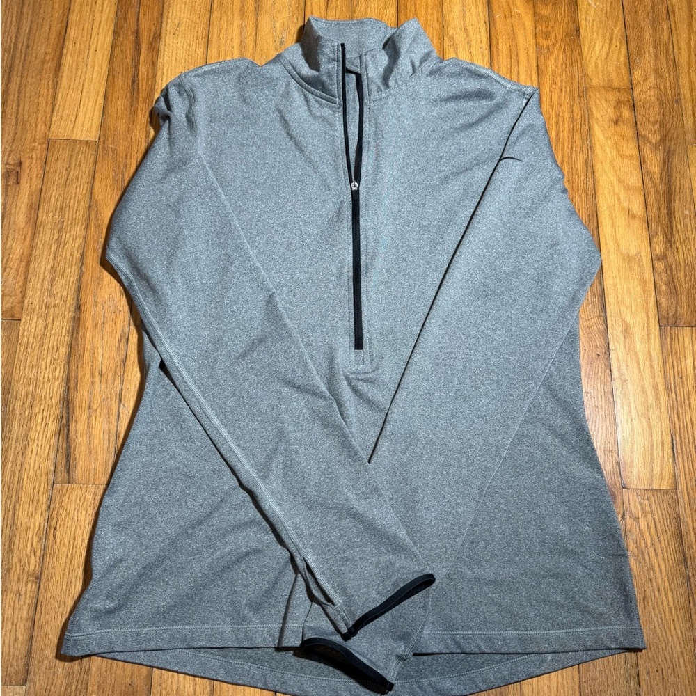 Nike Pro Dri Fit Women’s Fitted XL gray 1/4 Zip